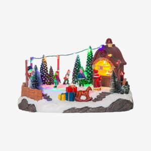 Star Trading – Panorama Iceville 16cm – Flerfärgad – Dekorativ julbelysning – Från Homeroom