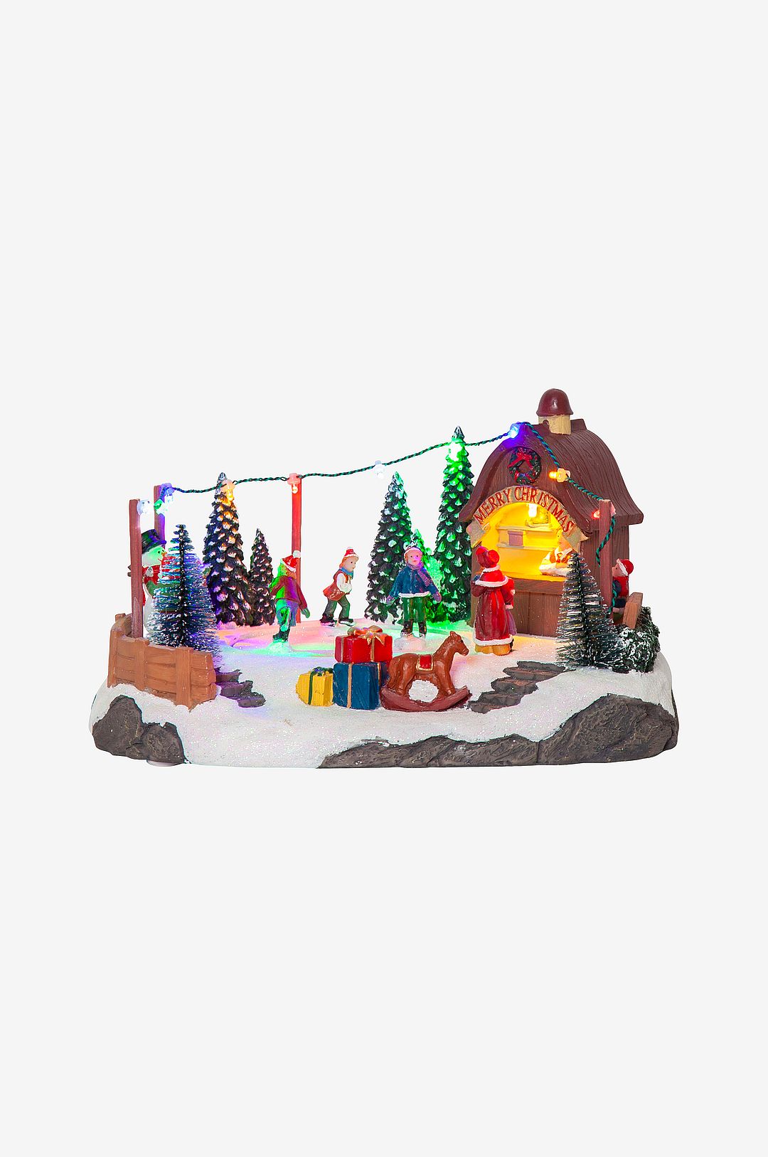 Star Trading - Panorama Iceville 16cm - Flerfärgad - Dekorativ julbelysning - Från Homeroom