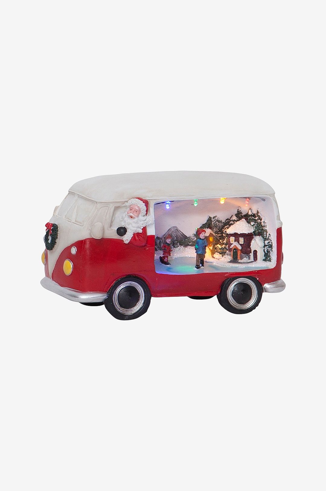 Star Trading - Röd buss tomte - Röd - Dekorativ julbelysning - Från Homeroom