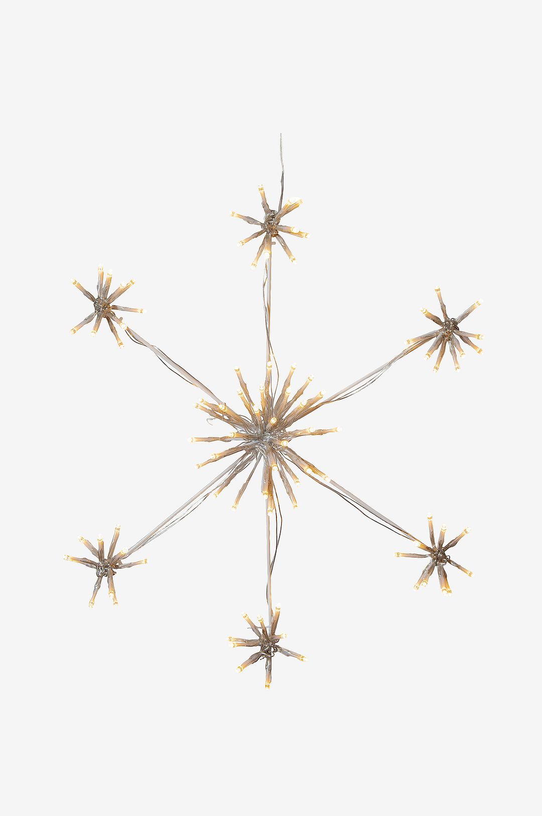 Star Trading - Siluett Flower Snowflake 50cm - Vit - Dekorativ julbelysning - Från Homeroom