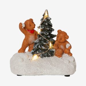 Star Trading – Tedville 10cm – Flerfärgad – Dekorativ julbelysning – Från Homeroom