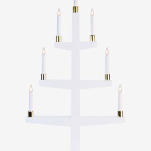 Star Trading – Träljusstake – Vit – Adventsljusstakar – Från Homeroom