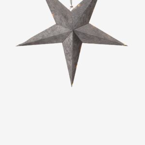 Star Trading – Velvet+slinga – Grå – Adventsstjärnor – Från Homeroom