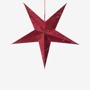 Star Trading – Velvet+slinga – Röd – Adventsstjärnor – Från Homeroom