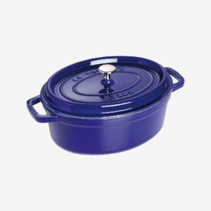 Staub – Gryta La Cocotte oval 29 cm, 4,2 l – Blå – Grytor & kastruller – Från Homeroom