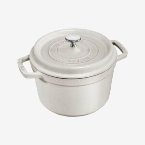 Staub – Gryta La Cocotte rund djup 24 cm, 4,8 l – Grå – Grytor & kastruller – Från Homeroom