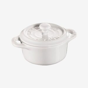Staub – Minigryta rund 10 cm 0,2 l – Vit – Grytor & kastruller – Från Homeroom