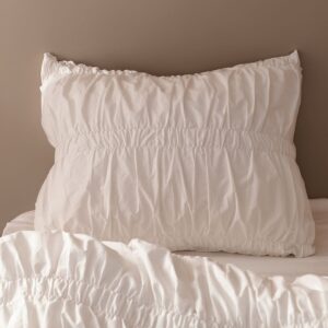 Staycation – Örngott Loosed i bomullspercale – Vit – Örngott – Från Homeroom