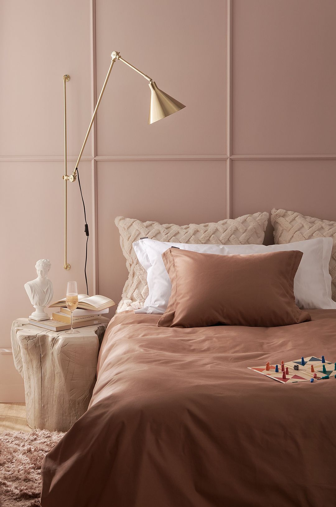 Staycation – Påslakanset Fancy i bomullssatin, 2 eller 3 delar – Brun – Påslakanset – Från Homeroom