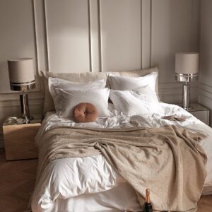 Staycation – Påslakanset Fancy i bomullssatin, 2 eller 3 delar – Vit – Påslakanset – Från Homeroom