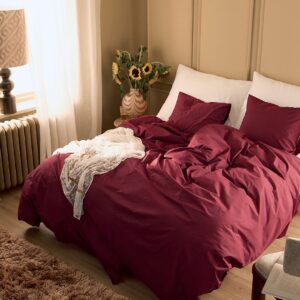 Staycation – Påslakanset Magnificent i bomullspoplin 2 eller 3 delar – Röd – Påslakanset – Från Homeroom