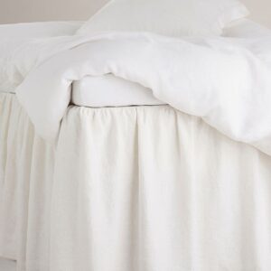 Staycation – Sängkappa Calm i lin och bomull, höjd 60 cm – Vit – Sängkappor – Från Homeroom