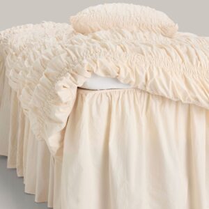 Staycation – Sängkappa Loosed i bomullspercale 52 cm – Vit – Sängkappor – Från Homeroom