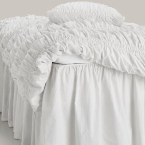 Staycation – Sängkappa Loosed i bomullspercale 60 cm – Vit – Sängkappor – Från Homeroom