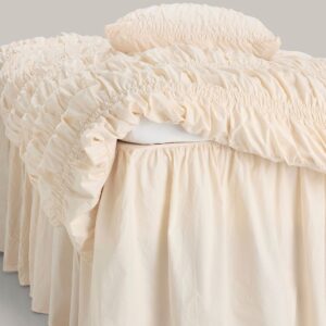 Staycation – Sängkappa Loosed i bomullspercale 60 cm – Vit – Sängkappor – Från Homeroom