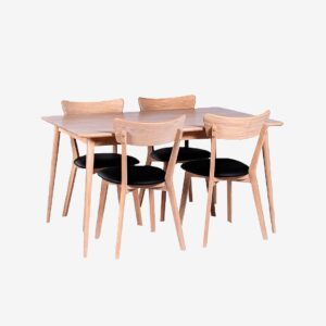 Stenexpo – Matgrupp Odense med 4 st Eksjö stol. – Vit – Matgrupp 4 personer – Från Homeroom