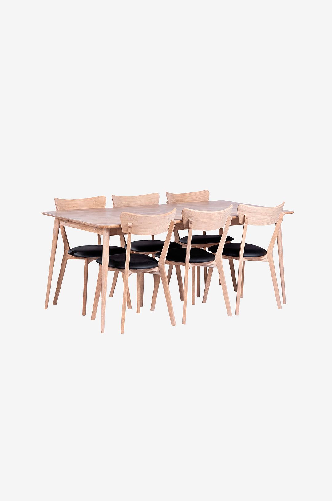 Stenexpo – Matgrupp Odense med 6 st Eksjö stol. – Vit – Matgrupp 6 personer – Från Homeroom