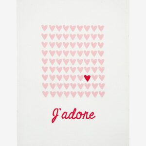 Svanefors – Kökshandduk Kärlek 50×70 cm – Rosa – Kökshanddukar – Från Homeroom
