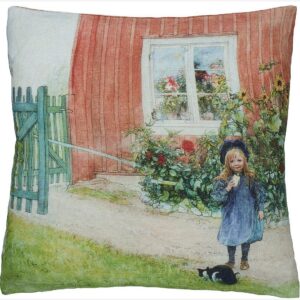 Svanefors – Kuddfodral Carl Larsson 45×45 cm – Grön – Prydnadskuddar & kuddfodral – Från Homeroom