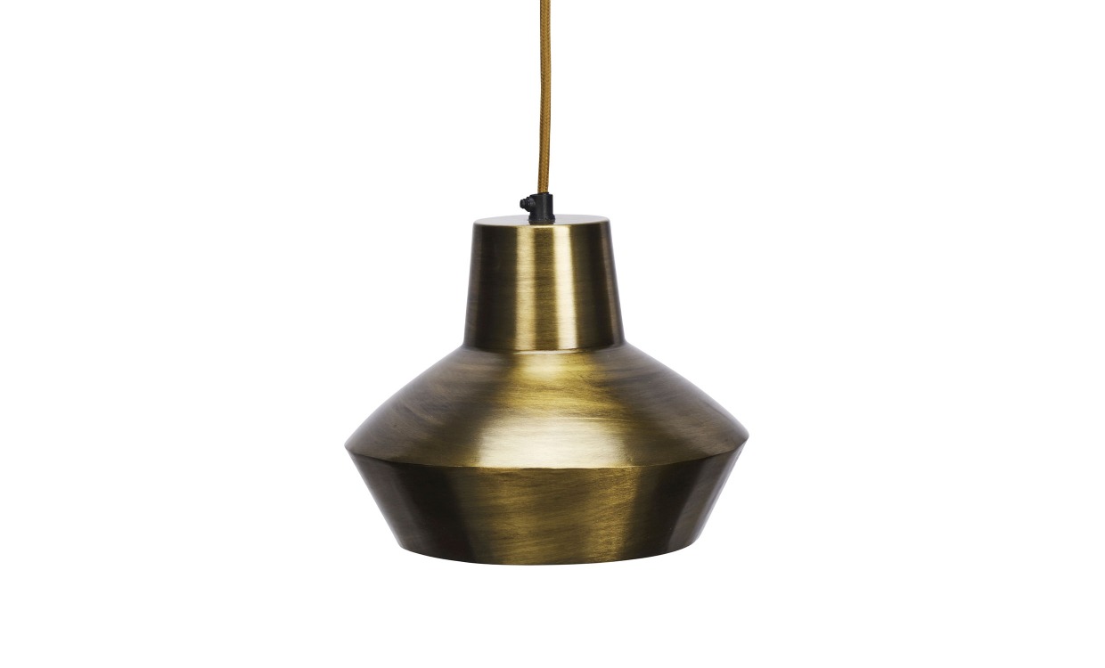 TAKLAMPA Antik Mässing