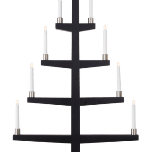 TALL elljusstake Svart