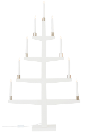 TALL elljusstake Vit