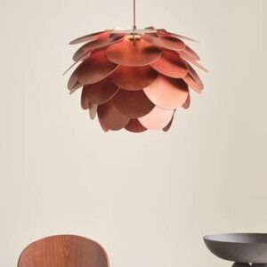 TALL taklampa 58 cm Mörkbrun