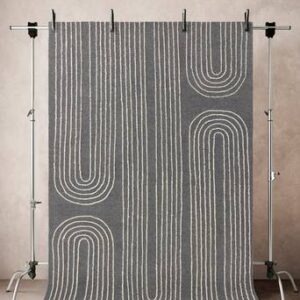 TAN-TAN ullmatta 200×300 cm Grå/naturvit