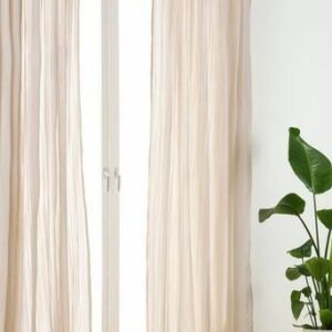 TEA multifunktionsgardin 2-pack Ljusbeige