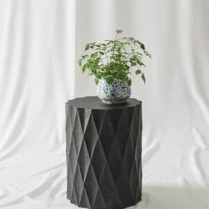 TEMSE sidobord ø 39 cm Svart