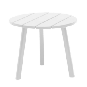 TENNESSEE sidobord ø 50 cm Vit