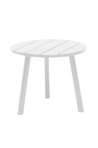 TENNESSEE sidobord ø 50 cm Vit