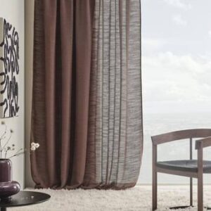 TESS multifunktionsgardin 1 längd – extra bred Chokladbrun