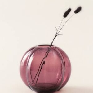 TEXAS glasvas – höjd 17 cm Vinröd