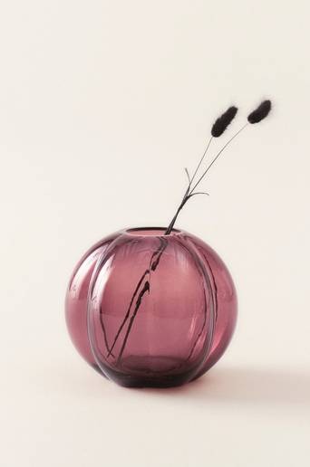 TEXAS glasvas – höjd 17 cm Vinröd