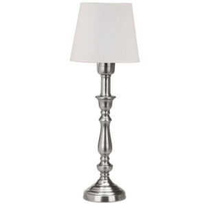 THERESE Bordslampa 43cm Silver/Offwhite