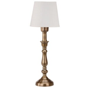 THERESE Bordslampa 51cm Antikmässing/Offwhite