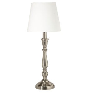 THERESE Bordslampa 51cm Silver/Offwhite