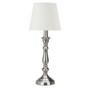 THERESE Bordslampa 62cm Silver/Offwhite