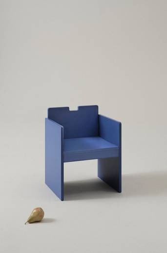 THRONUS barnstol Blå Iris