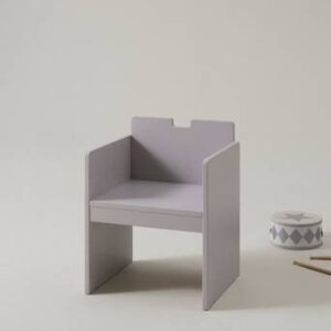 THRONUS barnstol Ljus greige