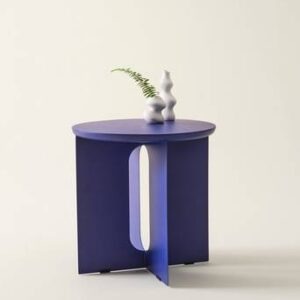 THUSIS sidobord ø 51 cm Blå