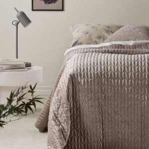 TILY överkast – enkelsäng 180x260cm Ljusbrun