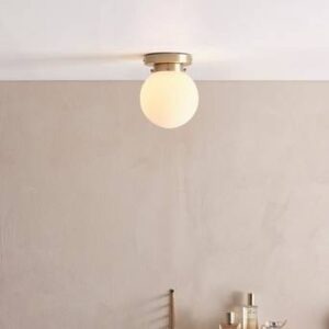 TINK WHITE taklampa Vit/mässing