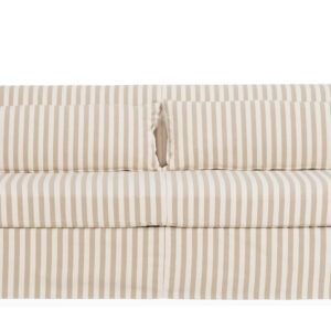 TOFTE Bäddsoffa Randig Beige