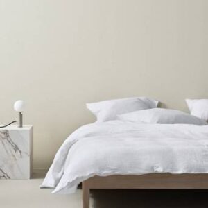 TOM påslakanset dubbelsäng – ekologisk Vit