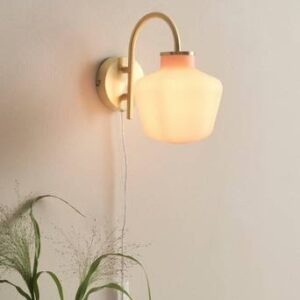 TROPEA vägglampa Mässing/rosa