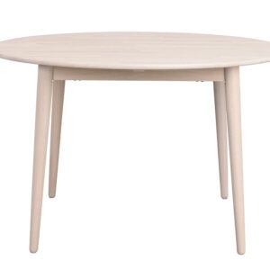 TYLER Matbord Runt 120/165 Vitpigmenterad