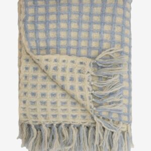 Tone Kroken – Pläd Clemence – Blå – Filtar & plädar – Från Homeroom