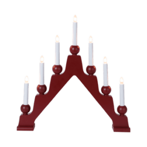 Träljusstake Emma Röd